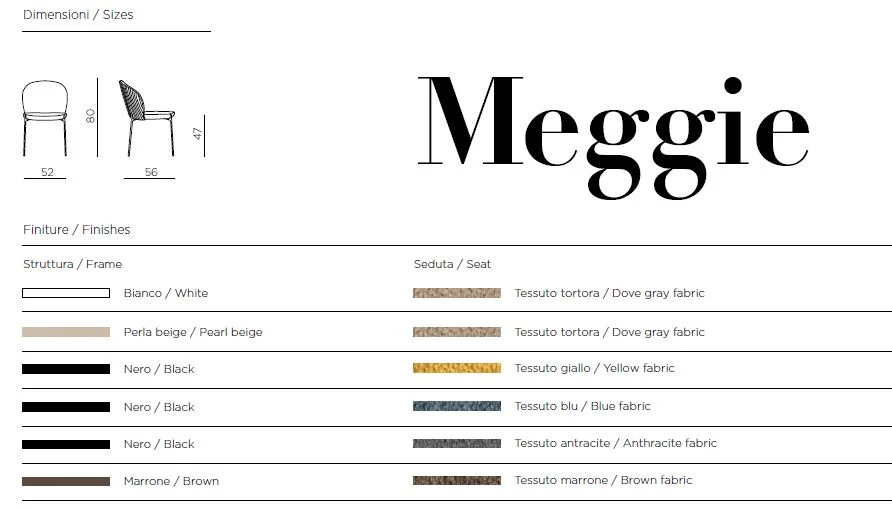 Sedia Capodarte Meggie