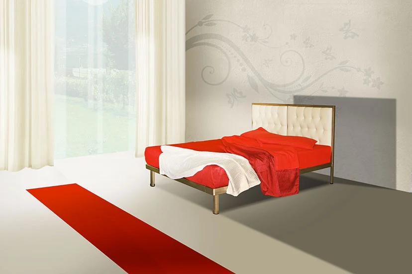 Letto Ferro Battuto Lavanda Pama