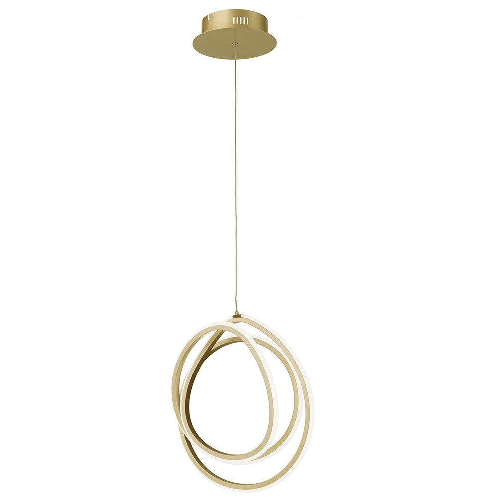 Lampada Comodino a Sospensione Golden Ondaluce