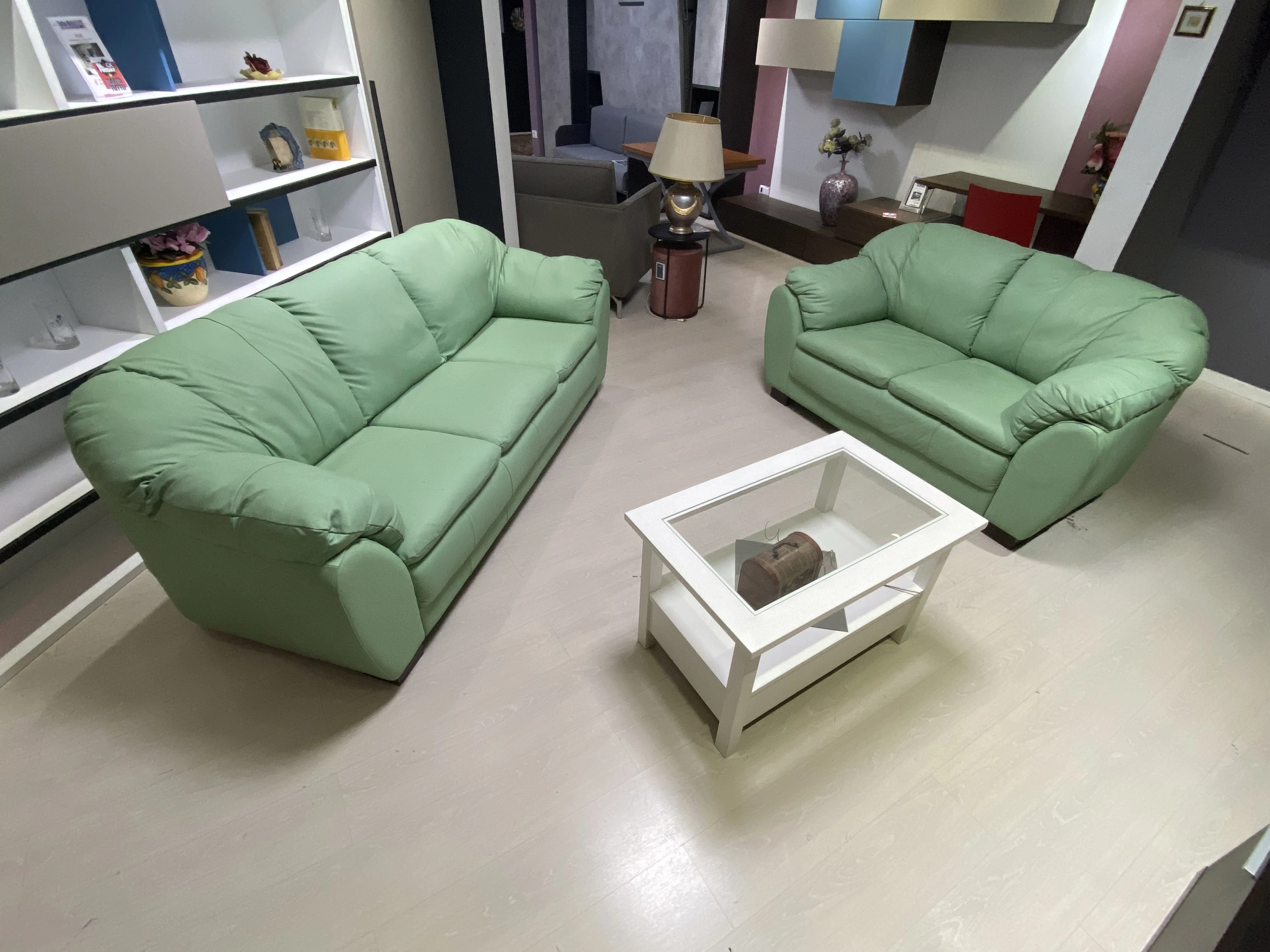 Outlet - Coppia Divani in Pelle