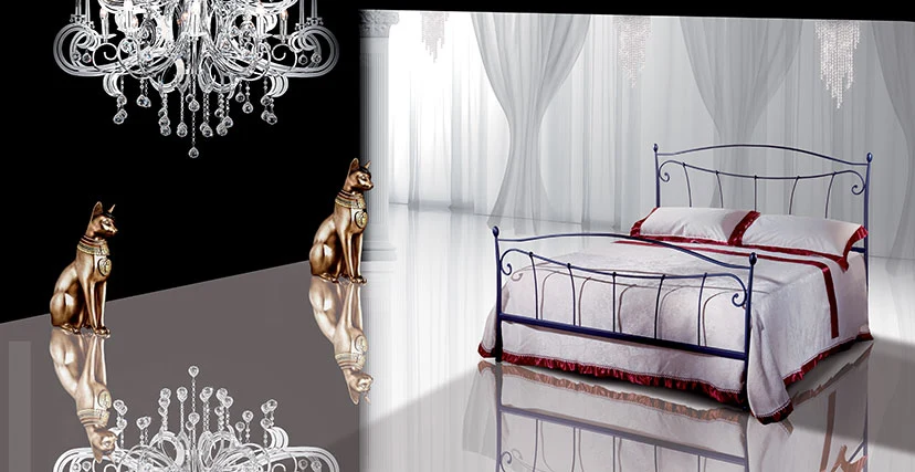 Letto Ferro Battuto Cleopatra Pama
