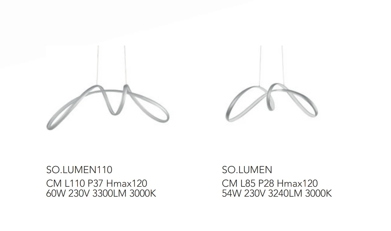 Lampada Soffitto a Sospensione Lumen Ondaluce