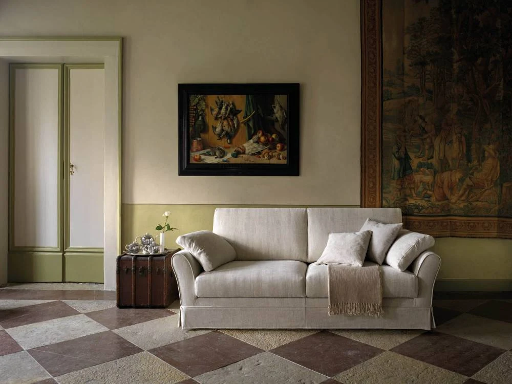 Divano Letto Classico Sfoderabile Diva
