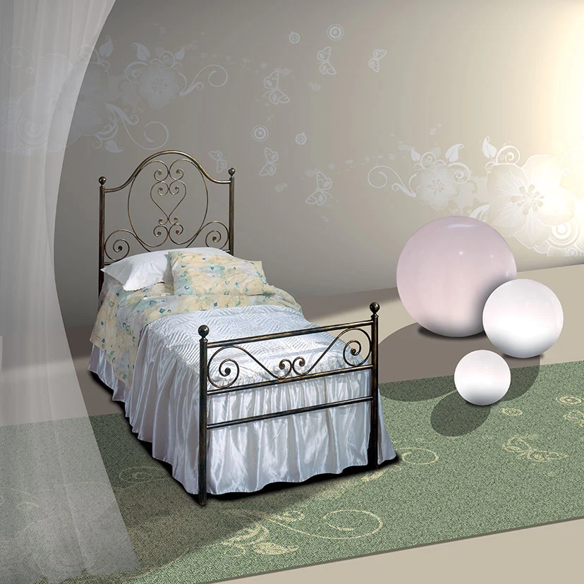 Letto Ferro Battuto Mercurio Pama