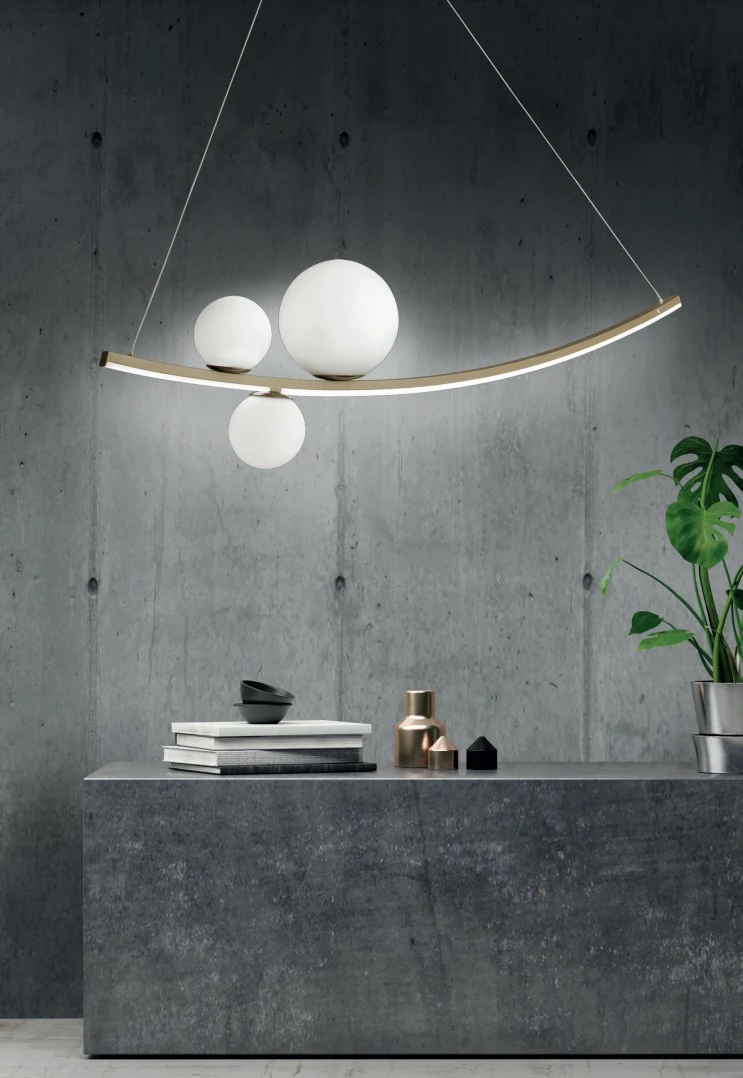 Lampada Soffitto a Sospensione Altalena Ondaluce