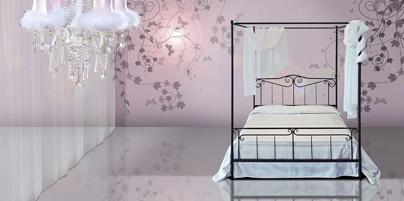 Letto Ferro Battuto Dante Pama