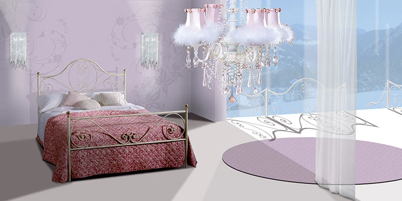 Letto Ferro Battuto Mercurio Pama