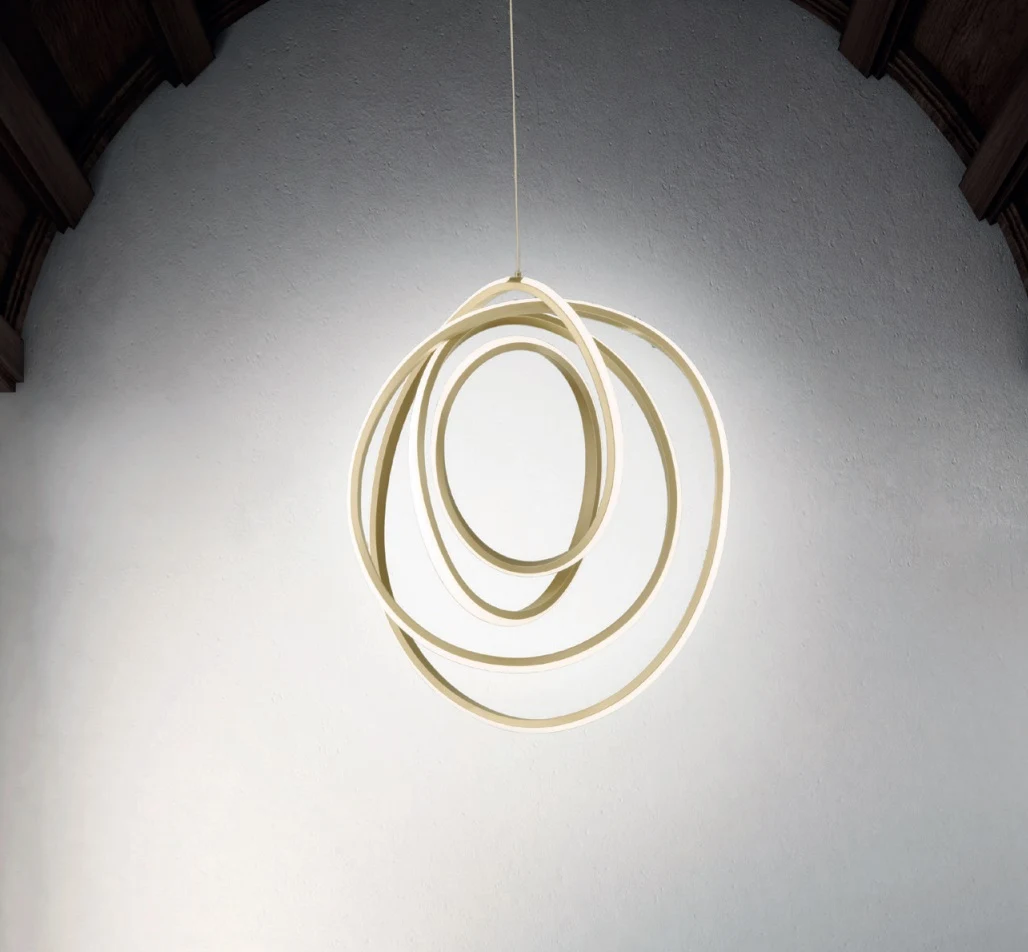 Lampada Soffitto a Sospensione Golden Ondaluce
