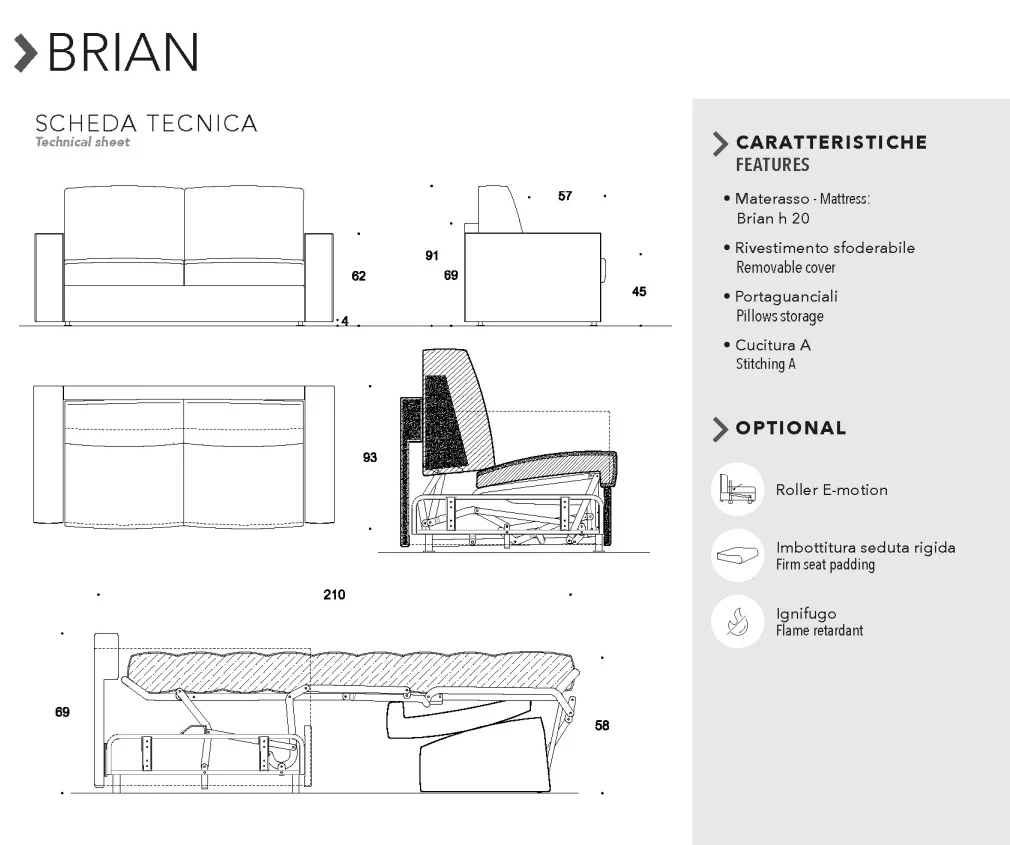 Poltrona Letto Brian Family Bedding